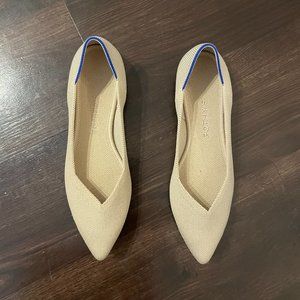 Rothy's The Point, Ecru, size 7